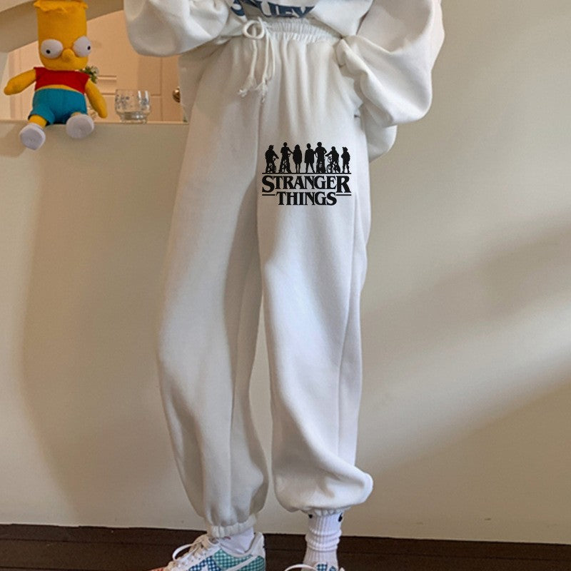 「ストレンジャー・シングス」プリント フリースパーカー hoodie