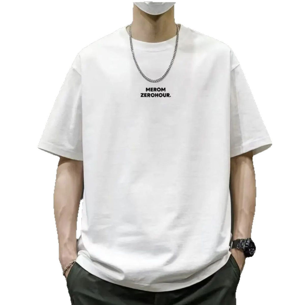 夏季綿厚手ルーズ男性Tシャツ 流行ってるプリントアメリカン