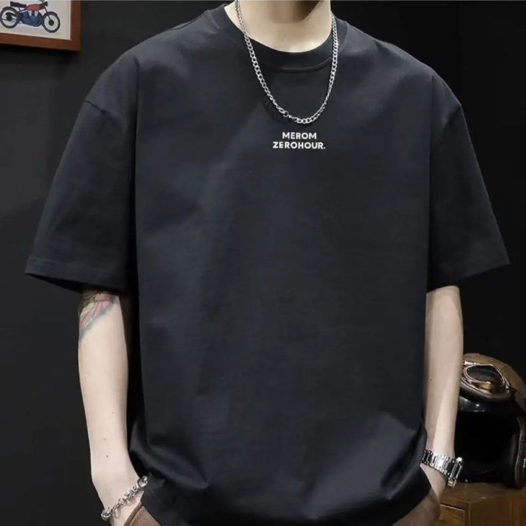 夏季綿厚手ルーズ男性Tシャツ 流行ってるプリントアメリカン