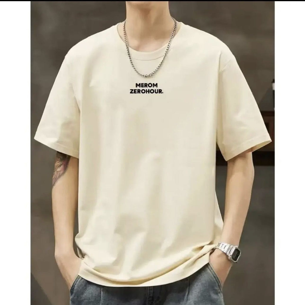 夏季綿厚手ルーズ男性Tシャツ 流行ってるプリントアメリカン