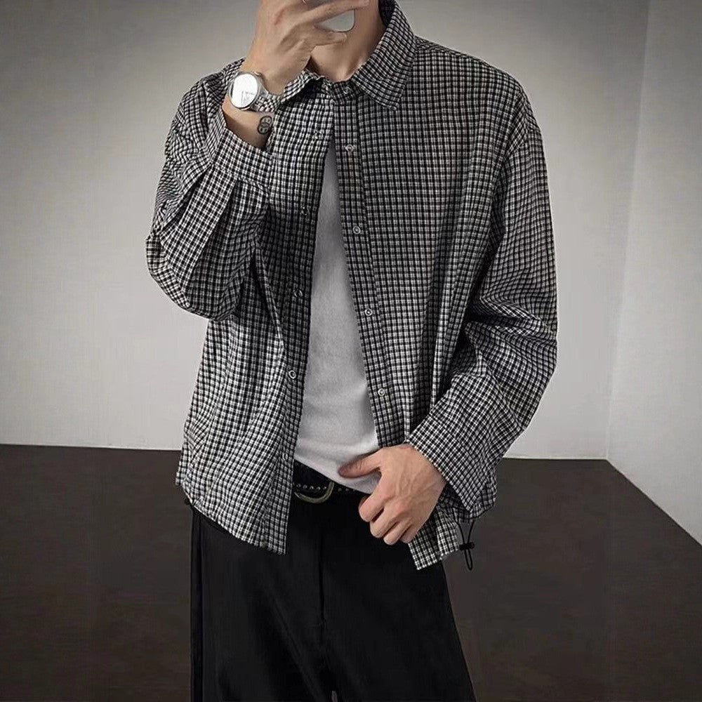 2026春秋 男子半袖タイプ 長袖シャツ 裾コード cleanfit アメリカン