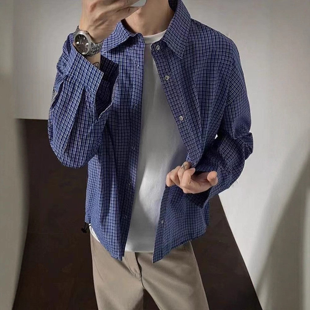 2026春秋 男子半袖タイプ 長袖シャツ 裾コード cleanfit アメリカン