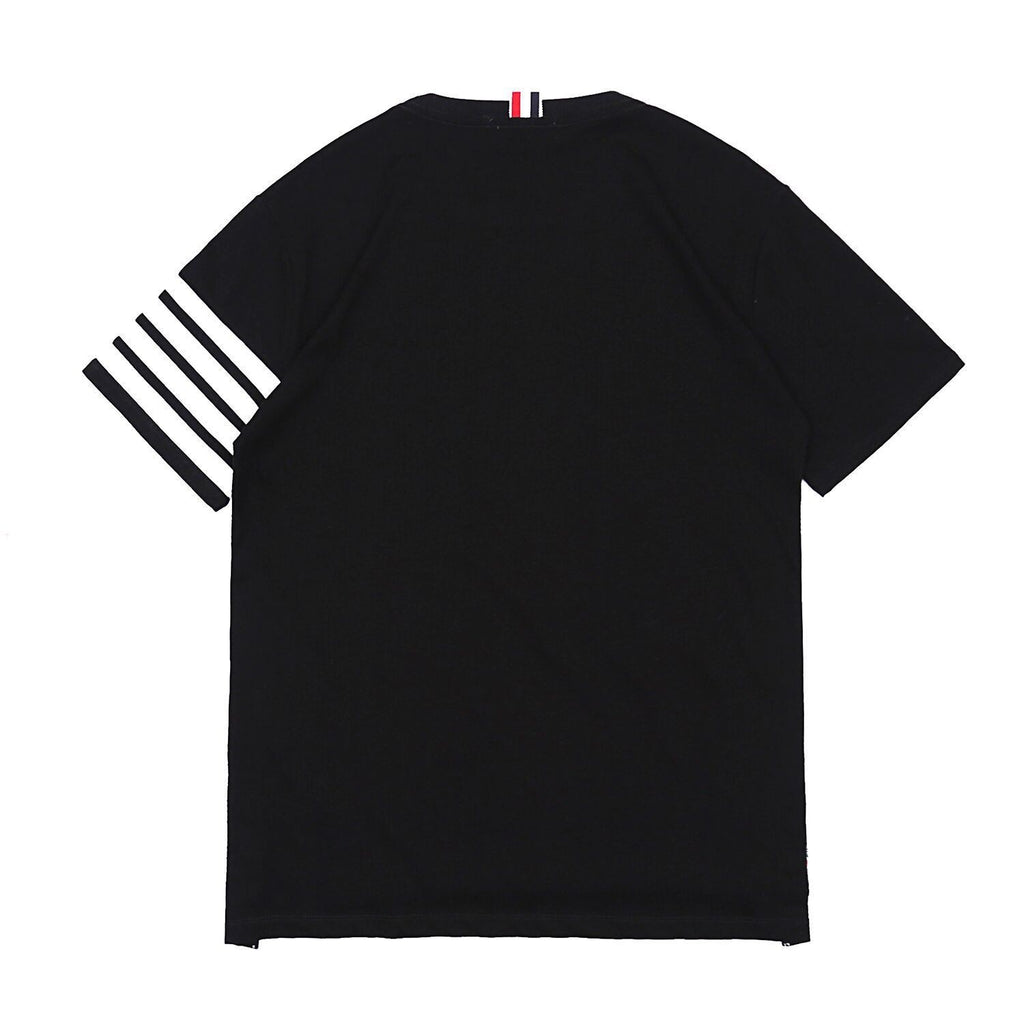 夏物 イギリス風 4本線 男女共通 ビジネスカジュアル Tシャツ 人気