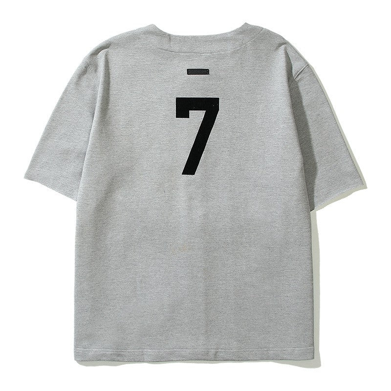 アメリカンストリートFGレターベースボールパッチTシャツ 男女夏潮