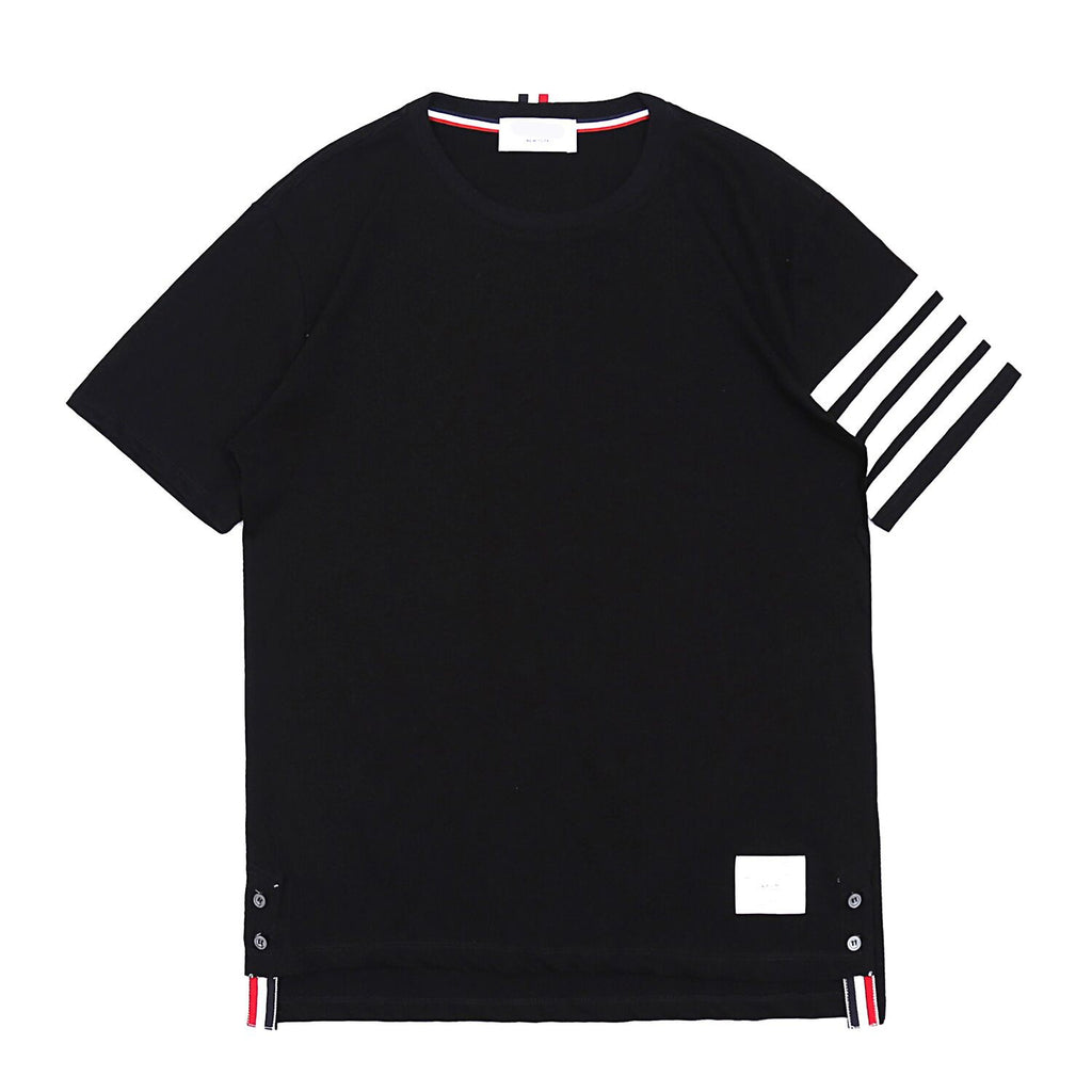 夏物 イギリス風 4本線 男女共通 ビジネスカジュアル Tシャツ 人気
