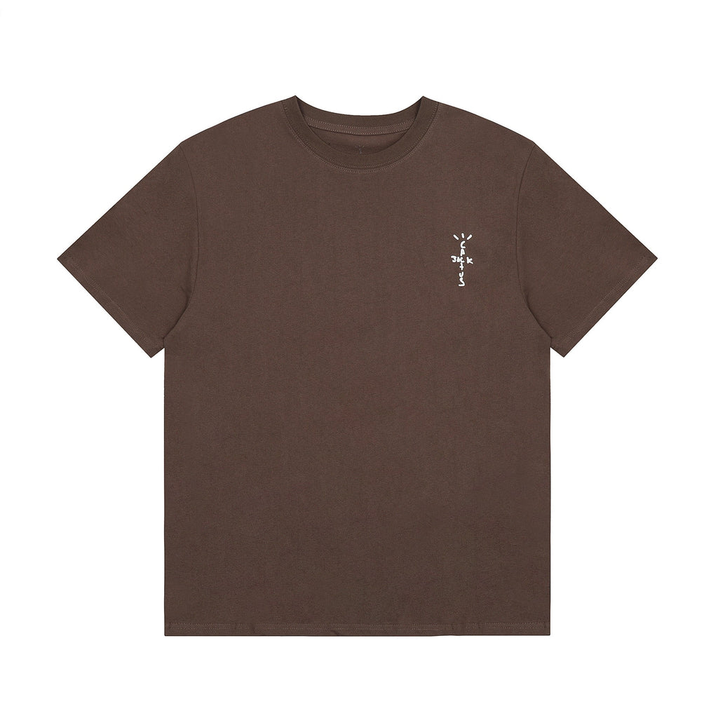 23SS夏アメリカンハイストリート小文字プリントTシャツ 男女兼用