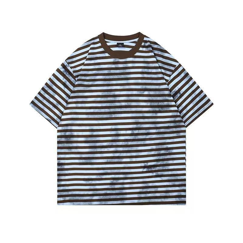 2025クロスボーダー海魂Tシャツ 男女夏アメリカン風 チェック柄