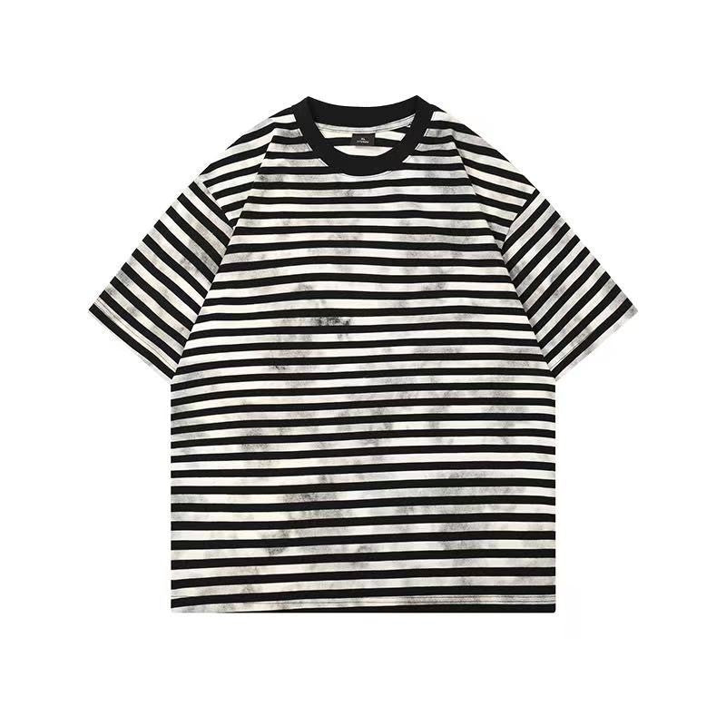 2025クロスボーダー海魂Tシャツ 男女夏アメリカン風 チェック柄