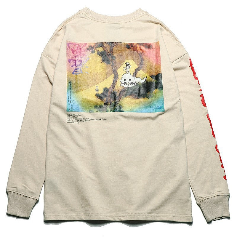 アメリカンKIDS SEE GHOSTS長袖Tシャツ カップル款