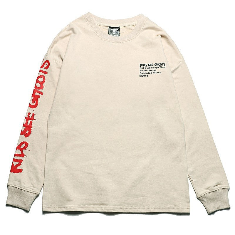 アメリカンKIDS SEE GHOSTS長袖Tシャツ カップル款